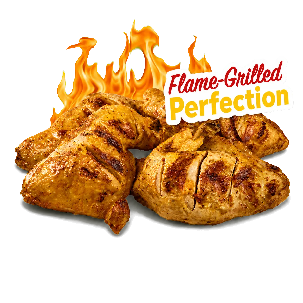 Flame-grilled chicken perfection